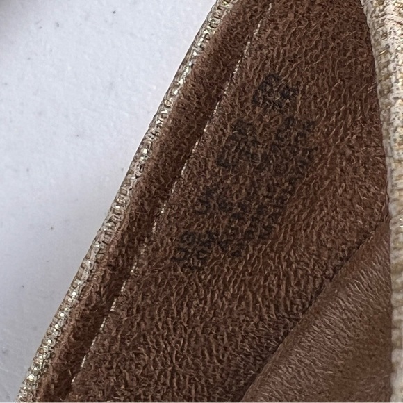 Naturalizer Mariana Womens Size 10M Bit Loafer Shoes Tan Metallic Fabric - Picture 5 of 8